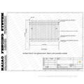 Fancy fence system pool safety spearhead fence panel